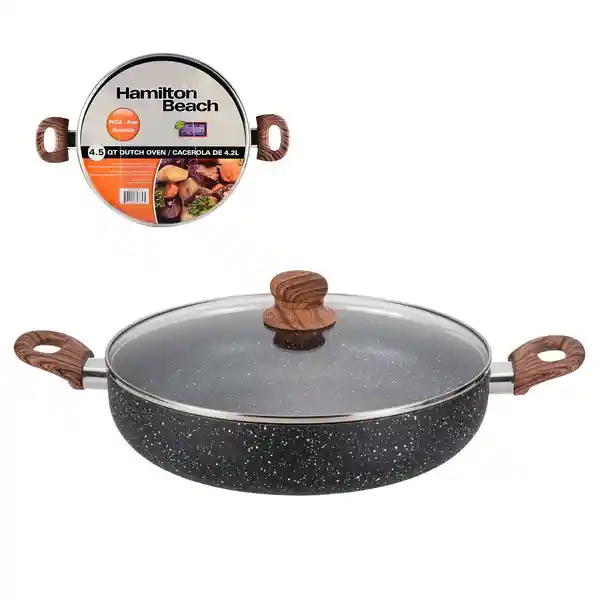 Olla Arrocera Granito Mango de Madera 4.5QT