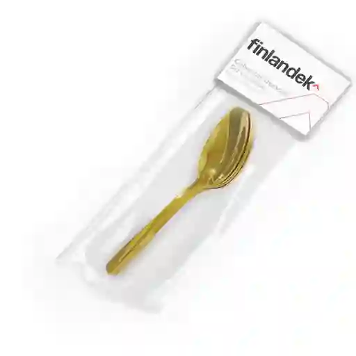 Set X 4 Cuchara Dorado Finlandek Sin Ref