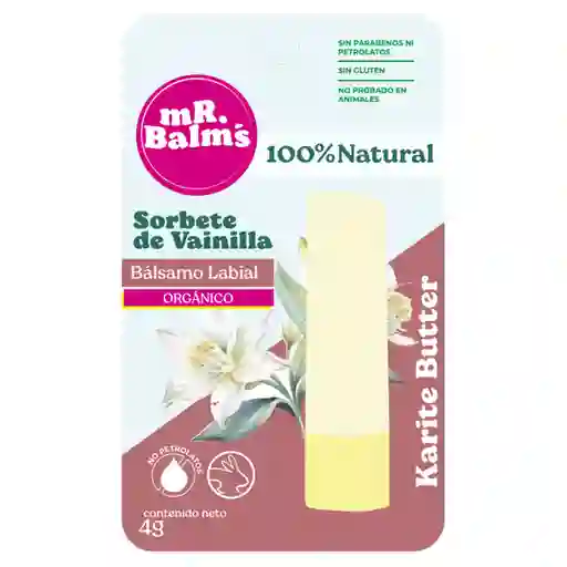 Mr. Balms Labial Bálsamo Sorbete de Vainilla