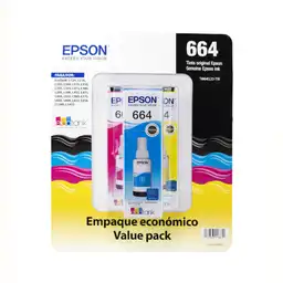 Kit Botella de Tinta Epson T664 Cian-magenta-amarillo
