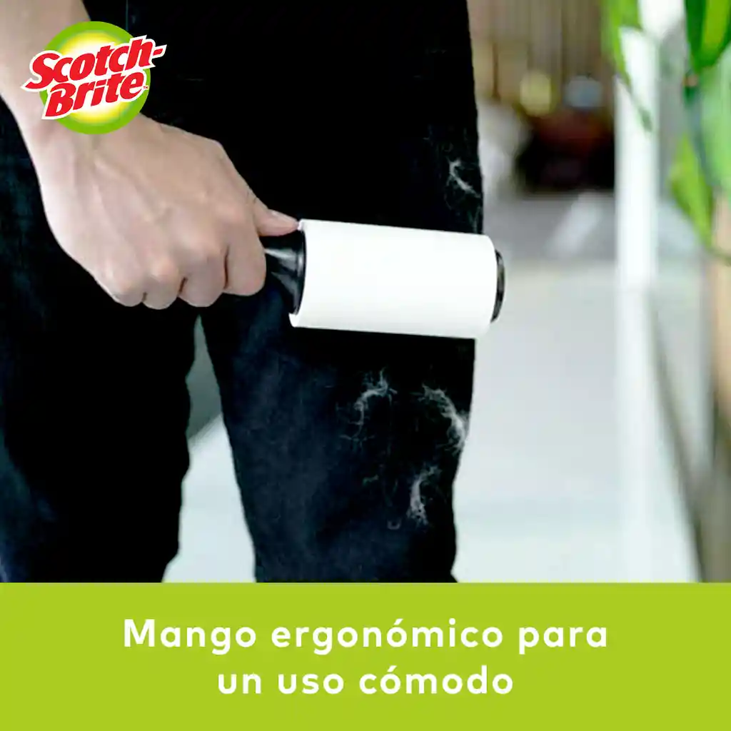 Scotch Brite Rodillo Adhesivo Quita Pelusas de Mascotas