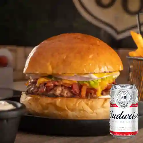 Combo Hamburguesa Texas + Budweiser 269 ml
