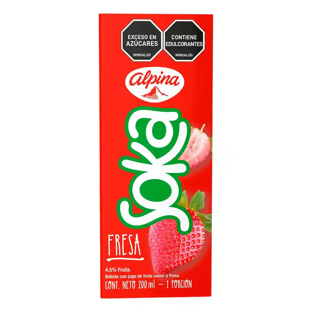 Soka Bebida Jugo Fruta Fresa