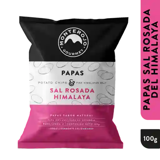 Monterojo Papas Sal Rosada 100 gr