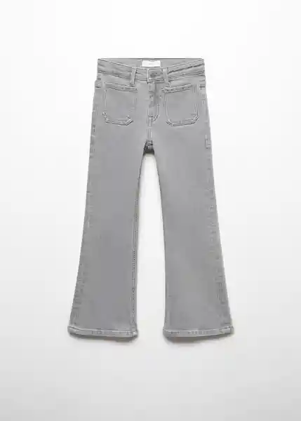 Jean Flare6 Tejano Niñas Gris Talla 6 Mango