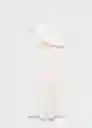 Vestido Cuty Blanco Talla M Mujer Mango