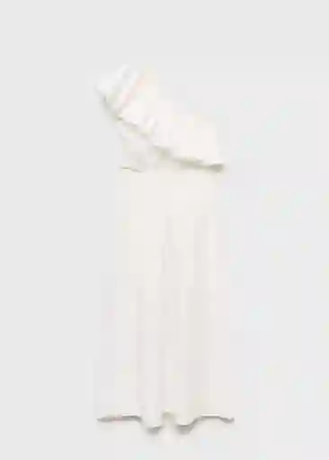 Vestido Cuty Blanco Talla M Mujer Mango