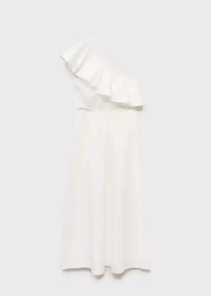Vestido Cuty Blanco Talla M Mujer Mango
