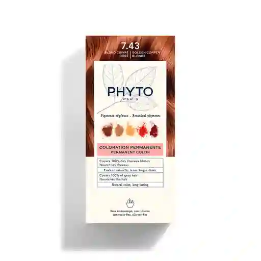 Phyto Coloration Color Rubio Dorado Cobrizo 7.4