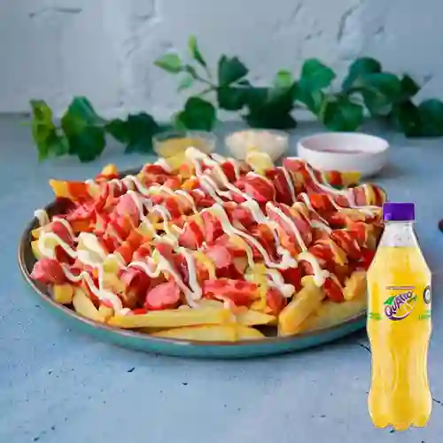 Combo Salchipapa + Quatro Original 400ML