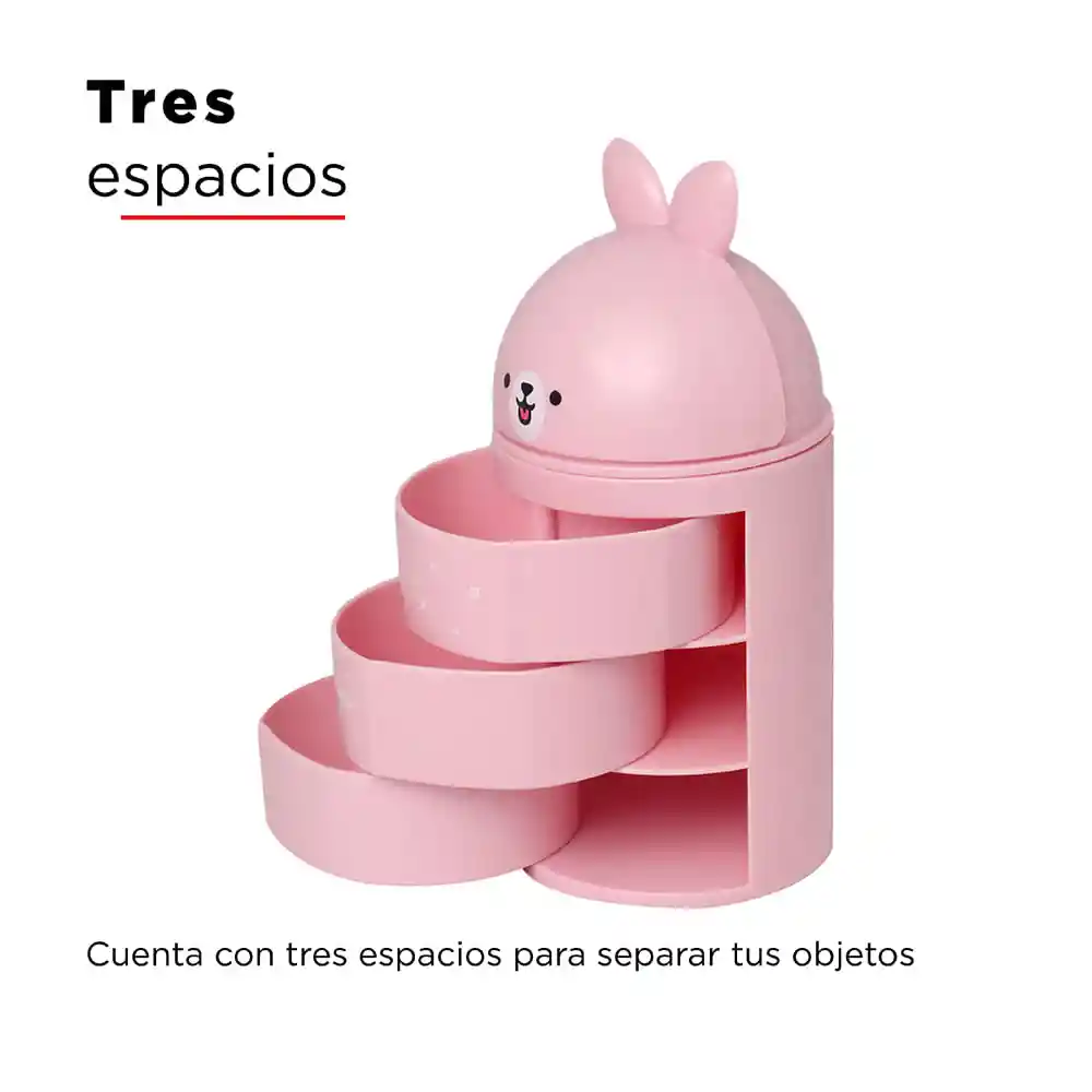 Miniso Organizador Plástico Escritorio Mini Bun Bum Conejo