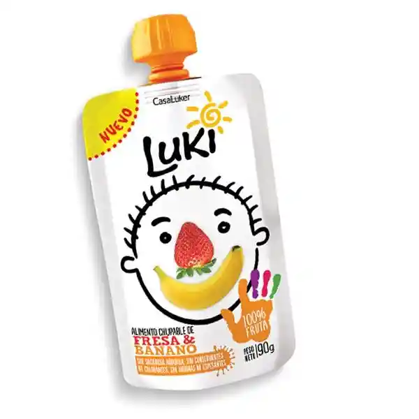 Luki Compota Sabor Fresa & Banano