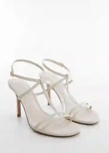 Sandalias Lucia Crudo Talla 40 Mujer Mango