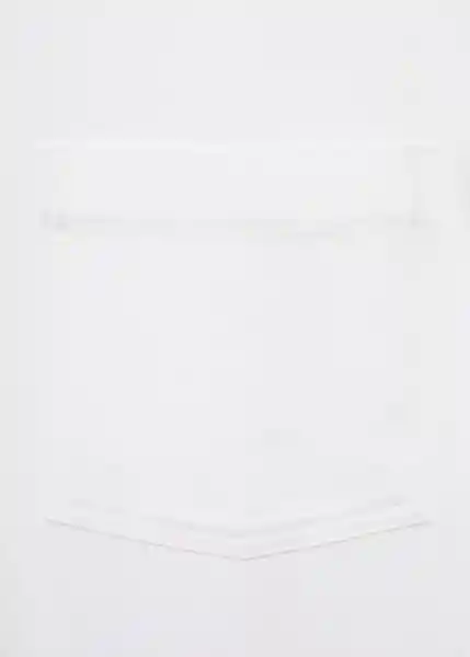 Camiseta Single Off White Talla M Hombre Mango