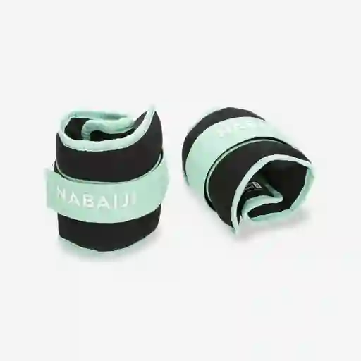 Pesas de Aquagym (x2 de 0.5kg) Para Tobillo y Muñeca Nabaiji - Verde Menta