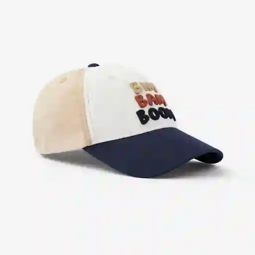 Gorra de Fitness Con Ajuste de Velcro Para Niños Domyos 500 Blanco/azul