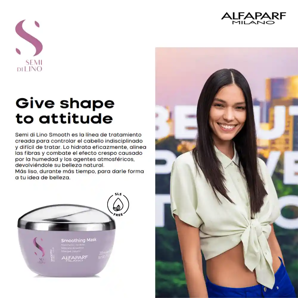 Mascarilla Alfaparf Smooth 200ml Semi Di Lino