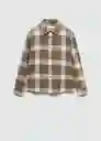 Camisa Marcos Marron Talla 10 Niños Mango