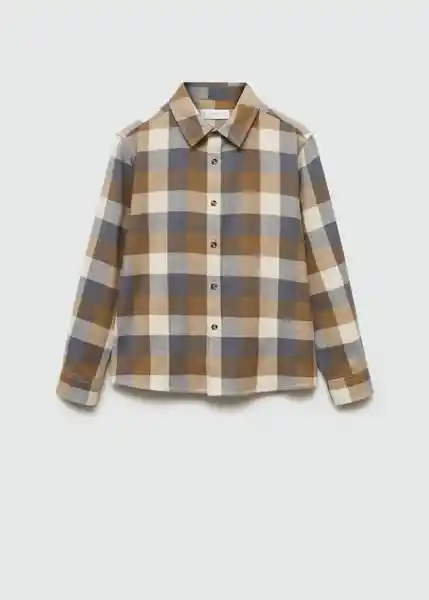 Camisa Marcos Marron Talla 10 Niños Mango