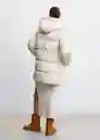 Abrigo Anorak Tokyo Offwhite Talla XL Mujer Mango