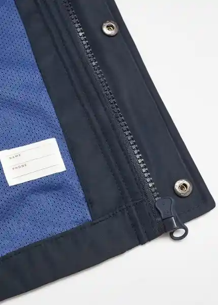 Abrigo Parka Hugo Navy Talla 08 Niños Mango