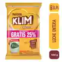 Leche en polvo KLIM Clásica x 450g gratis 90g