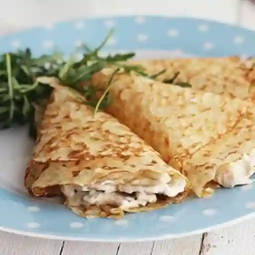 Crepe Pollo y Champiñones
