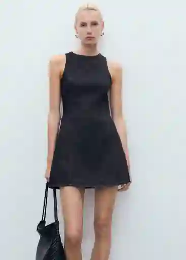 Vestido Blossom Tejano Soft Talla M Mujer Mango