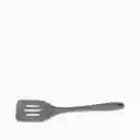 Espátula Ranurada Silicona Gris Ambiente Gourmet