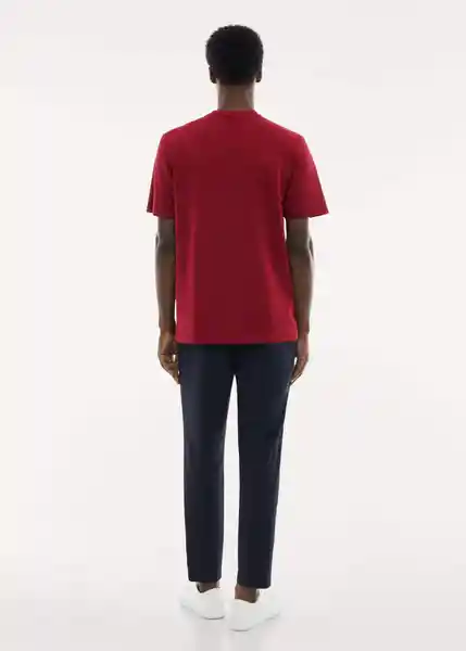 Camiseta Kimi Rojo Talla L Hombre Mango