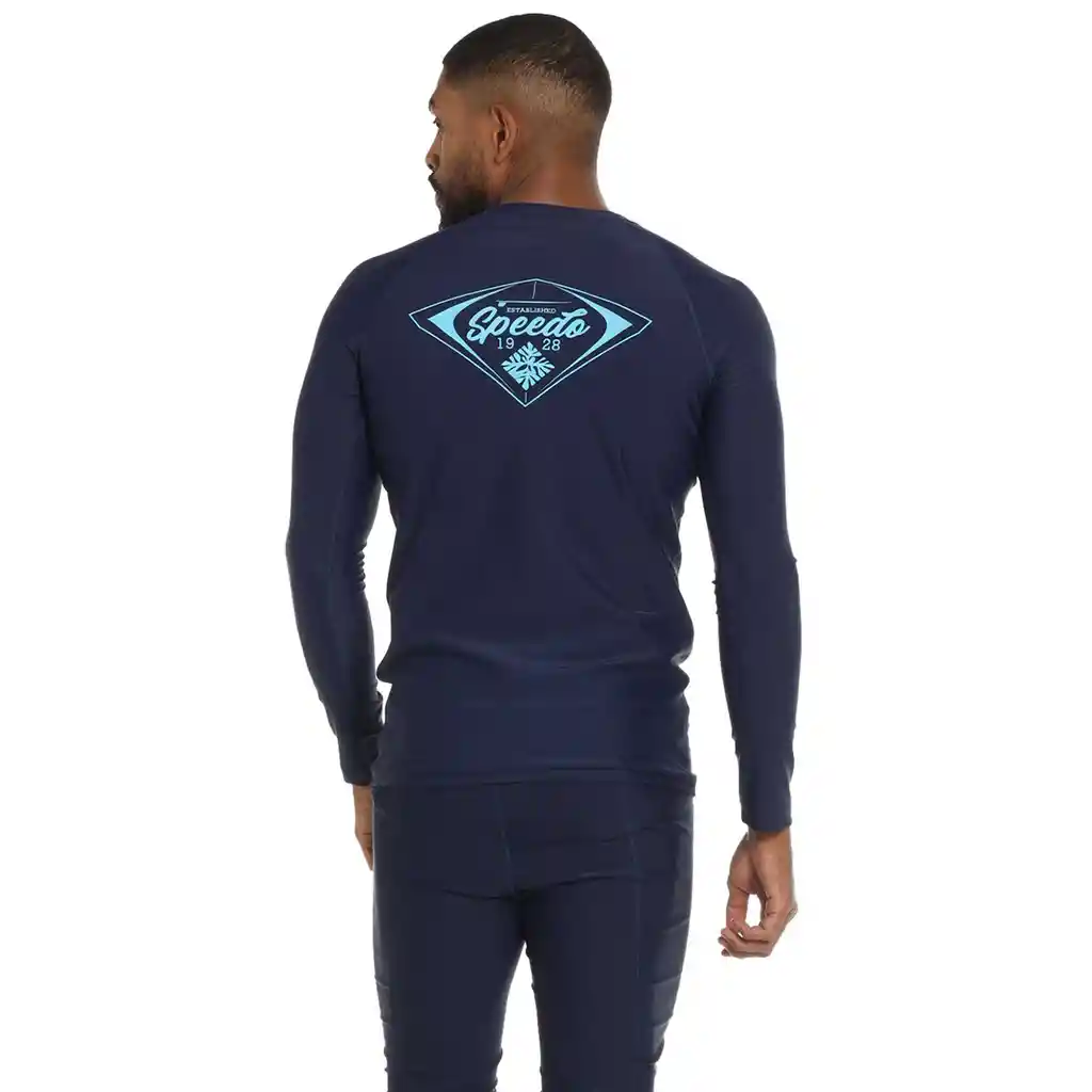 Camiseta Manga Larga Sunshine Sunshade Hombre Azul-l