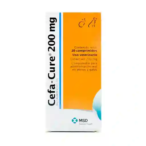 Cefa-Cure Tabletas para Perros y Gatos (200 mg) 