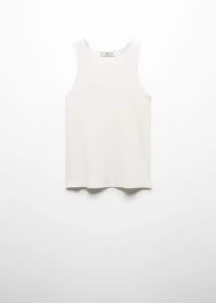 Top Bali Blanco Talla M Mujer Mango