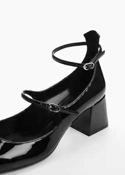 Zapatos Pipi Negro Talla 42 Mujer Mango