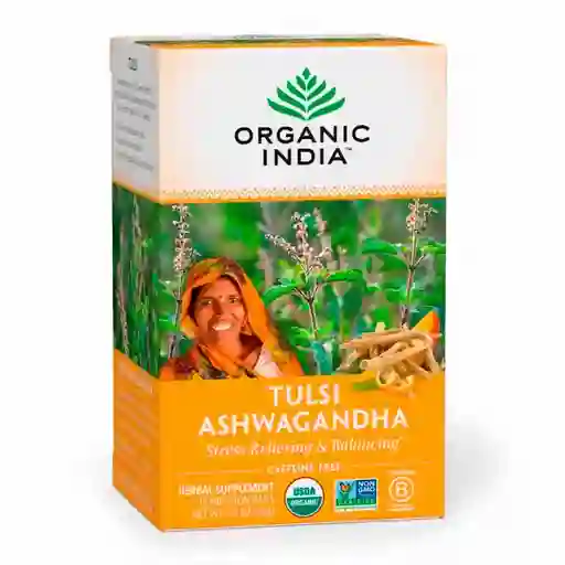 Organic India té Tulsi Ashwagandha Caffeine Free