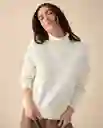 Suéter Tejido Crudo Puro Claro Talla L 461G200 Esprit