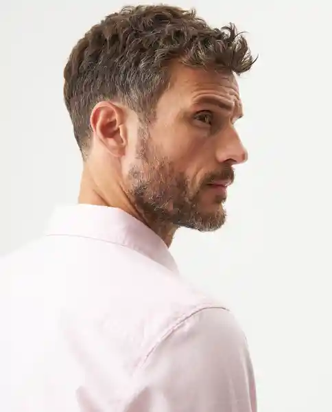 Camisa Oxford Duck Rosa Simple Claro Talla M Chevignon
