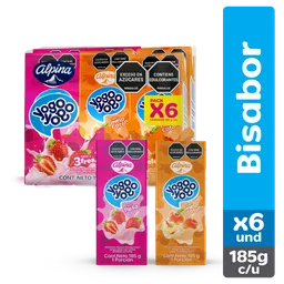 Yogo Yogo Bisabor Caja 185 g x 6 Und