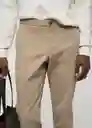 Pantalón Barna Beige Talla 38 Hombre Mango