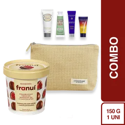 Combo Franuí Frambuesas Chocolate y Leche + L'Occitane Kit Ella