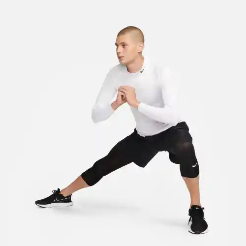 Nike Licra Tight Capri Para Entrenamiento Hombre Blanco T XL