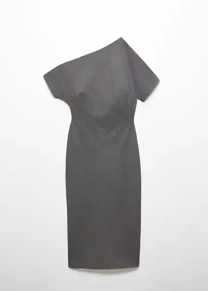 Vestido Adriana2 Gris Medio Vigoré Talla XS Mujer Mango