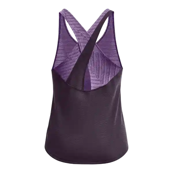 Under Armour Polera Streaker Deco Diamon Morado Mujer Talla LG