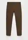 Pantalón Prato Marrón Talla 38 Hombre Mango