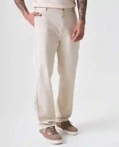 Pantalón Hombre Crudo Talla 34 832G000_CRU120105