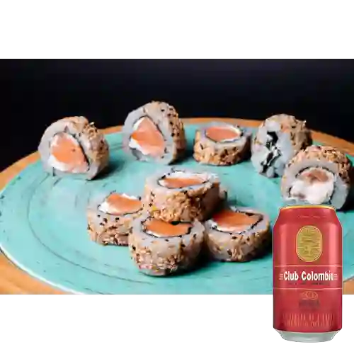 Combo Philadelphia Roll + Club col. Roja Lta 330ml