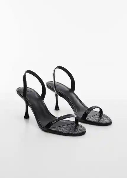 Sandalias Goru Negro Talla 38 Mujer Mango