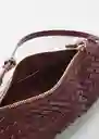 Bolso P Diego Burdeos Talla 99 Mujer Mango