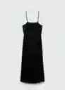 Vestido Fortuny7 Negro Talla L Mujer Mango