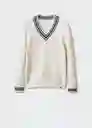 Saco Jersey Raquetag Off White Talla L Hombre Mango